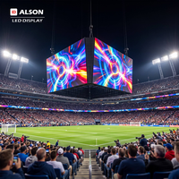 Écran LED extérieur ALSON pour stades sportifs, écran LED P4 pour stades de football, utilisé pour la diffusion en direct des matchs