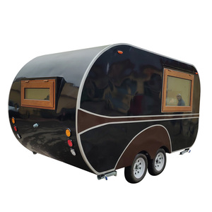 Nouvelle remorque mobile extérieure d'équipement de remorque de fourgonnette de nourriture de forme de bateau petite pour des boissons - Product Image 2