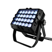 2 projecteurs LED étanches IP65 pour événements scéniques, 24x15W, lumière de ville couleur RGBWA UV 6-en-1, projecteur mural LED, projecteur d'inondation LED