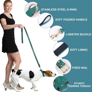 <span class=keywords><strong>Collar</strong></span> de perro de cuero ajustable clásico de marca de lujo superventas fabricante <span class=keywords><strong>collar</strong></span> de perro Correa conjunto - Product Image 2