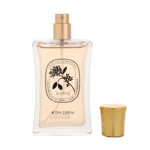 베스트 셀러 오스만투스 fragrans 꽃 크리스탈 병 여성을위한 오래 지속되는 향수 바디 향수