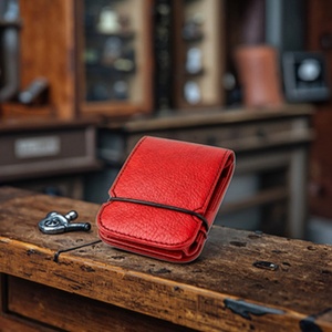 For Durable Handmade Unisex Crazy Horse Genuine Cowhide Leather Anti-Theft Thread Pattern Short Slim Front Pocket Wallet - Product Image 2