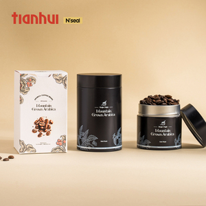 Tianhui Nhỏ Đơn Giản Kim Loại Lon Vòng Kín Hạt Cà Phê <span class=keywords><strong>Tin</strong></span> Lon Gia Vị Bột Canister Cấp Thực Phẩm - Product Image 5
