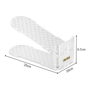 Dormitorio casa salvaspazio semplice porta scarpe Organizer per tacchi alti bassi scaffalature regolabile doppio strato porta scarpe - Product Image 2