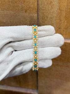 Luxury Jaipuri Gold Plated Pearl <b>Bracelet</b> Handmade handsetted Indian Fashion Jewelry Wholesale Supplier OEM ODM Exporter - Product Image 6