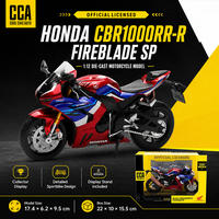 Modèle de moto en métal moulé sous pression CBR1000RR-R à l'échelle 1/12 avec des roues mobiles en matériau écologique pour la décoration de la maison ou comme cadeau