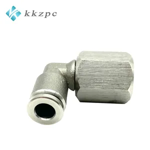Stainless Steel Airtac Type PLF Series Push to Connect Fitting Female Elbow Stainless Steel