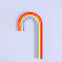 Bestseller Bunter Regenbogen Cake Topper Kuchenwerkzeuge Hochzeit Geburtstag Party Geschenk Kuchen Zubehör Dekorationen