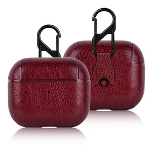 Estuche de Cuero PU de Diseño de Lujo para Auriculares, Tipo Negocios, para AirPod Pro <span class=keywords><strong>2</strong></span> 3 4, Funda Personalizada, <span class=keywords><strong>Mini</strong></span> Estuche de Cuero para <span class=keywords><strong>AirPods</strong></span> - Product Image 3