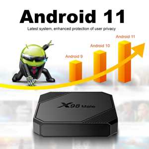 X98mate Eny 4K <span class=keywords><strong>Android</strong></span> 11 <span class=keywords><strong>Android</strong></span> Set Top <span class=keywords><strong>Box</strong></span> <span class=keywords><strong>TV</strong></span> kép Wi-Fi Amlogic s905w2 2GB 16GB <span class=keywords><strong>TV</strong></span> thông minh hộp - Product Image 4