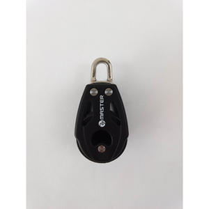 Poulie à roulement à billes à double roue de 22 mm de diamètre pour voilier, accessoires pour câble de 6 mm pour yacht et bateau - Modèle BB-0207F - Product Image 1