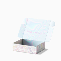Caja de cartón impresa en color grande del fabricante Caja de ropa de correo Cajas de envío personalizadas corrugadas con embalaje de logotipo