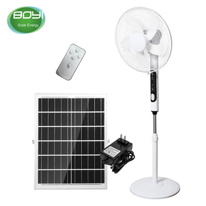 Ventilador de pedestal inversor eléctrico y solar para el hogar Hotel al aire libre Coche RV Control digital alimentado por batería - Product Image 6