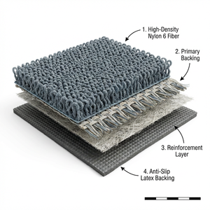 Tapis en nylon imprimé sur mesure, design moderne, tapis d'accueil imprimé, tapis de chambre d'hôtel de luxe 5 étoiles - Product Image 6