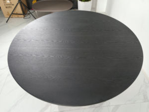 Personnalisation commerciale 1.35 1.5m Table à manger ronde en bois massif pour Dubaï - Product Image 4