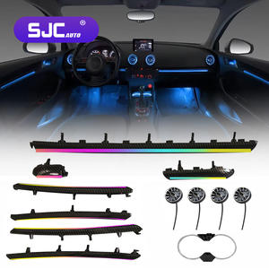 Lumière Ambiante Dynamique 64 Couleurs SJC pour <span class=keywords><strong>Audi</strong></span> 2013-2020 <span class=keywords><strong>A3</strong></span> Intérieur de Voiture Symphonie LED Arc-en-ciel Amélioration de l'Éclairage Accessoires - Product Image 1