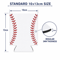 Support pliable en néoprène pour canette de bière 330 ml, personnalisable avec logo, étanche et isotherme, pour garder les boissons au frais lors des matchs sportifs