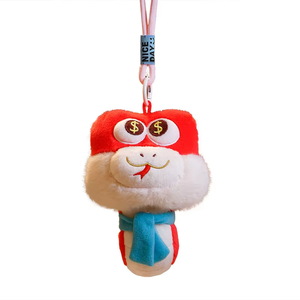 Llavero de Peluche con Diseño de Serpiente del Zodíaco, Adorno Festivo de Serpiente Pequeña para Bolsos - Product Image 6