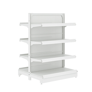 Estantería de acero para tiendas minoristas, góndola de supermercado, expositor de panel perforado, estantería de servicio para minimercados - Product Image 5