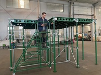 Système de coffrage en acier et aluminium pour dalles, panneaux de terrasse réglables et réutilisables en contreplaqué de bambou, haute résistance, thermolaqué et galvanisé à chaud
