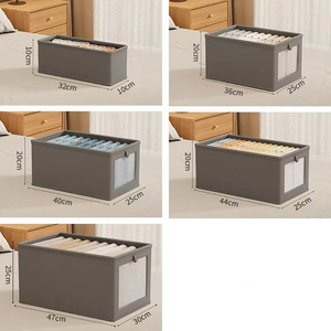 Caja de Almacenamiento de Tela Oxford Personalizada, Organizador Doméstico Grande a Prueba de Polvo para Ropa y Artículos Diversos, Ventana Visible con Diseño de Tapa - Product Image 5
