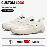 Baskets rétro épaisses à lacets pour hommes avec logo personnalisé, couleur unie, chaussures de marche décontractées respirantes pour l'extérieur, OEM ODM Marque Privée