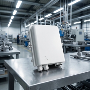 Caja de Distribución de Fibra Óptica FTTH FAT de 8 Núcleos, Caja Terminal PLC OEM para Interiores/Exteriores, Conector SC 3G/4G/Wi-Fi - Product Image 1