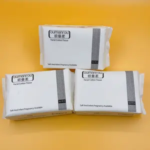 Saf pamuk maskesi kağıt bir çanta yumuşak tek kullanımlık pamuk doku sıcak satış popüler kullanım tek kullanımlık havlu
