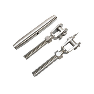 Tensor de acero inoxidable cerrado M12 con mordaza y ojo de 80 mm para aparejos marinos y aplicaciones de navegación en embarcaciones - Product Image 3