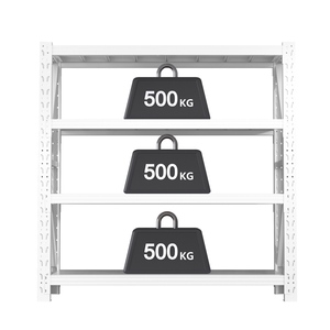 Étagère de rangement en acier robuste, capacité de 500 kg par niveau, rayonnage industriel réglable - Product Image 2