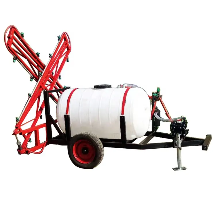 การเกษตรด้วยยางหมอก Sprayer เครื่องมือรถแทรกเตอร์ Trailed Boom Sprayers ฟาร์ม Rod เครื่องสเปรย์