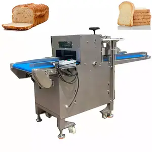 Máquina cortadora de pan eléctrica, maquinaria de panadería, equipo de rebanado de pan tostado, máquina cortadora de pan para panadería