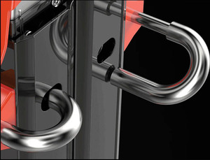 Sơn gấp màu đen Thang nhôm di động đa năng nhôm có thể gập lại - Product Image 4