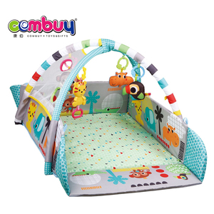 Colchoneta para gatear de algodón para bebé, colchoneta 5 en 1 para <span class=keywords><strong>gimnasio</strong></span> de actividades, PISCINA DE BOLAS, almohadilla musical - Product Image 4