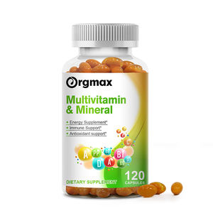 Marque privée 120 pièces Multivitamines et minéraux Softgel Vitamine <span class=keywords><strong>A</strong></span> B C <span class=keywords><strong>D</strong></span> E Capsule Énergie Compléments alimentaires - Product Image 1