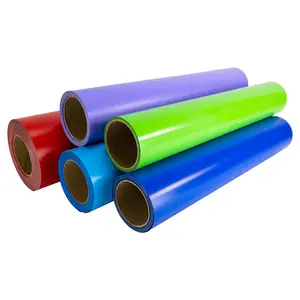 Promotional 80 mic pvc color self adhesive vinyl / sticker roll for cutting letters and graphics