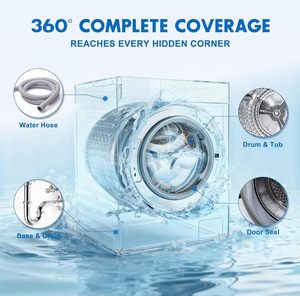 Pastiglie Detergenti per Lavatrice, Confezione da 24, <span class=keywords><strong>Detergente</strong></span> Disincrostante per <span class=keywords><strong>Vasca</strong></span> della Lavatrice, Capsule per Pulizia Profonda Domestica - Product Image 4