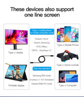 Kabel Usb Tipe c, kabel Usb Tipe c PD100w Usb 3.1 Gen2, kabel pengisian cepat, kabel Usb c dengan Chip e-marker, mendukung PD 4K Audio Video