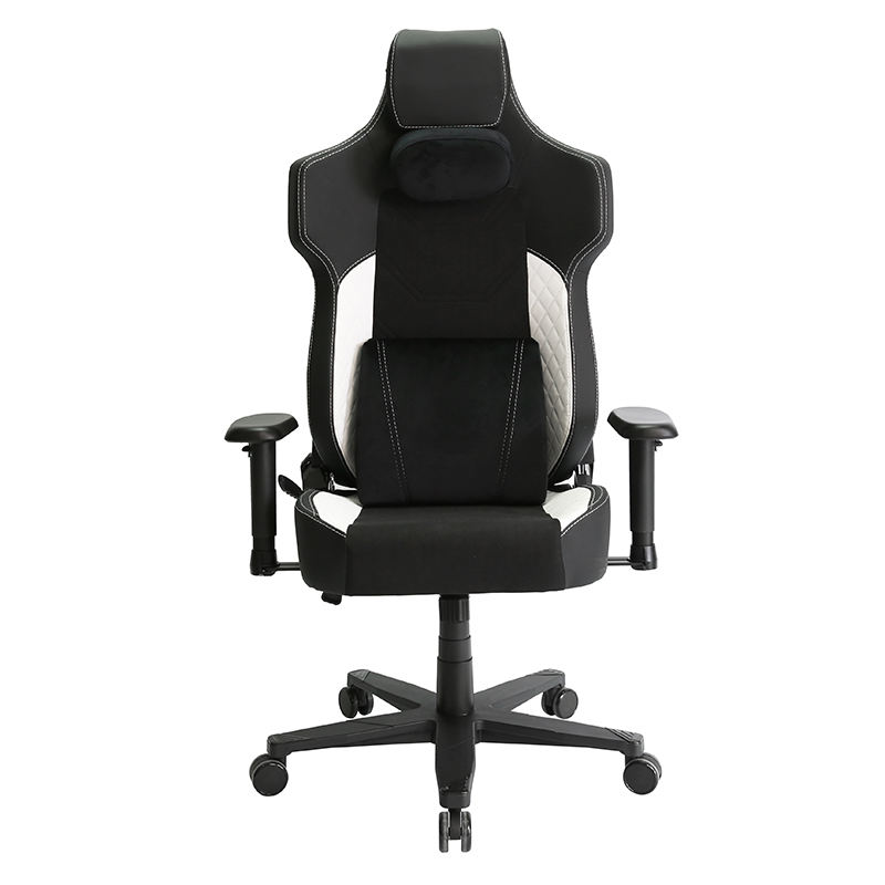 Ergonomic Chair Leather High Back RGB LED Massage Reclining Swivel Seat ...