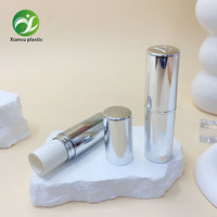 Tube vide pour rouge à lèvres et blush ABS à couvercle rabattable - Même style que le tube rond populaire pour cosmétiques