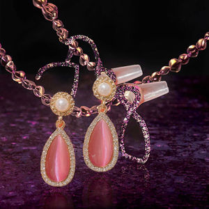 Pendientes Colgantes de Moda Coreana con Hermosas Perlas y Diamantes de Imitación, Diseño de Gota de Agua, Cristal, Aleación Plateada, Joyería para Mujer, Regalo - Product Image 2