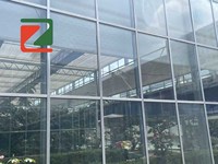 ZHUOTAI merk glazen overkapping enkelspanningskas voor groenteteelt en commercieel tunnelgebruik