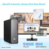 Direct From Manufacturer: HPs Star Desk Slim High-Performance Desktop PC 14th Gen I3-14100, 8GB DDR5, 512GB SSD