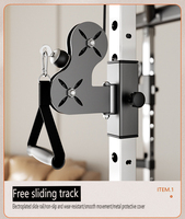 Station multifonctionnelle de haute qualité pour squats, avec cage de musculation, machine Smith en acier et pile de poids, pour usage domestique