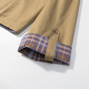 Veste décontractée à manches longues à simple boutonnage de couleur kaki avec col rabattu <span class=keywords><strong>pour</strong></span> femmes - Product Image 6