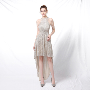 18218 #   Nuovo <span class=keywords><strong>Abito</strong></span> <span class=keywords><strong>da</strong></span> <span class=keywords><strong>Cerimonia</strong></span> 2020 con Paillettes, <span class=keywords><strong>Corto</strong></span> Davanti e Lungo Dietro, Sexy, per Sfilate, Esposizioni, Feste e Serate Eleganti - Product Image 3