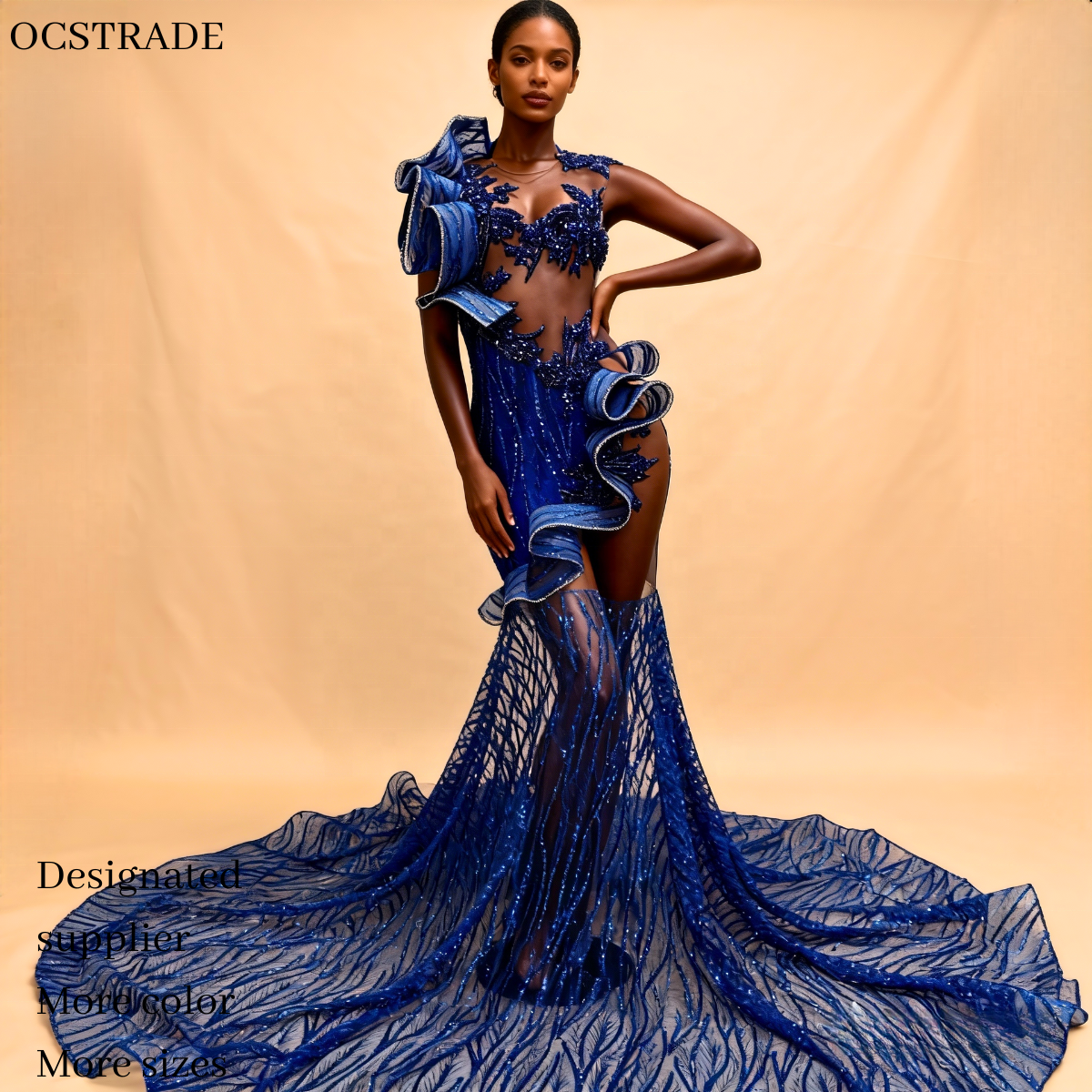 【☆R☆】Transparent hem setup dress Shop Online Transparent Top Dress Hollow Lace Design, Customizable