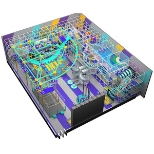 Bettaplay Parque de Trampolines Comercial Interior de 2500 m² con Tobogán Gigante, Muro de Escalada Interior y Entrenamiento Físico - Product Image 2