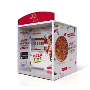 기계 터치스크린 완전히 자동적인 피자 자동 판매기를 만드는 옥외 사업 셀프서비스 간이 식품