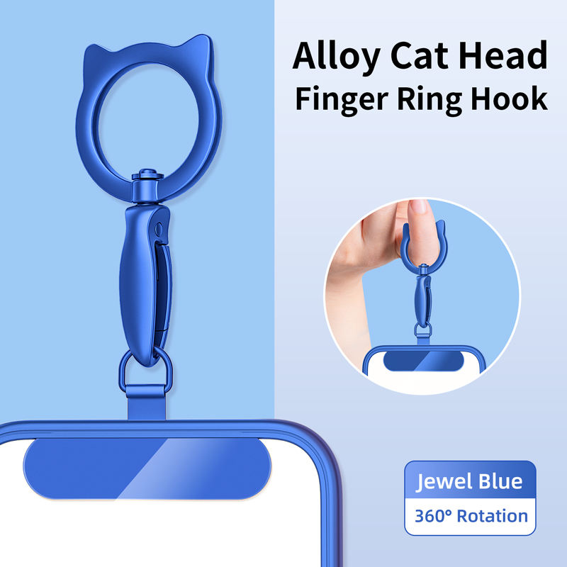 Jewel Blue-Ring Buckle+Phone Clip